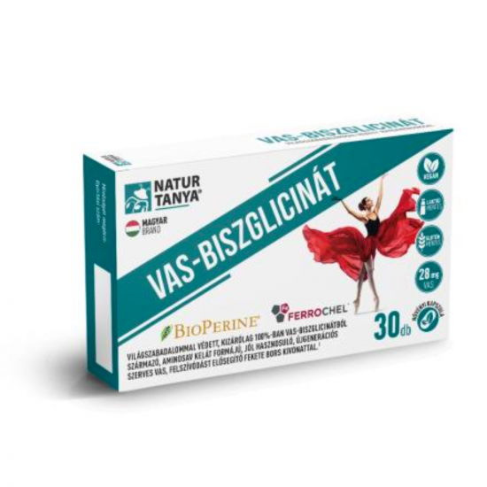NATURTANYA VAS-BISZGLICINÁT KAPSZULA - 30X NATURTANYA VAS-BISZGLICINÁT KAPSZULA - 30X
